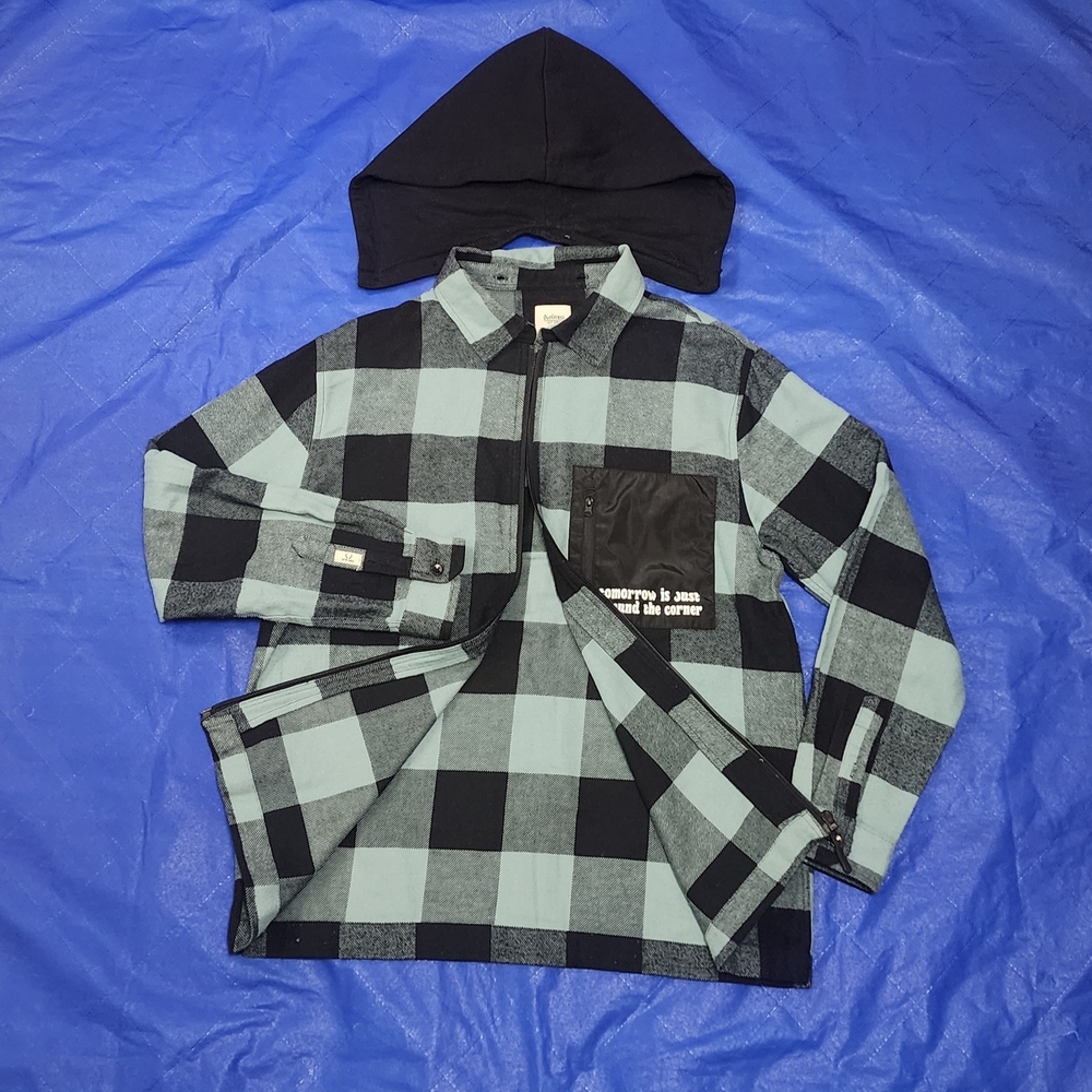 Black and Green Hoodie Shirt